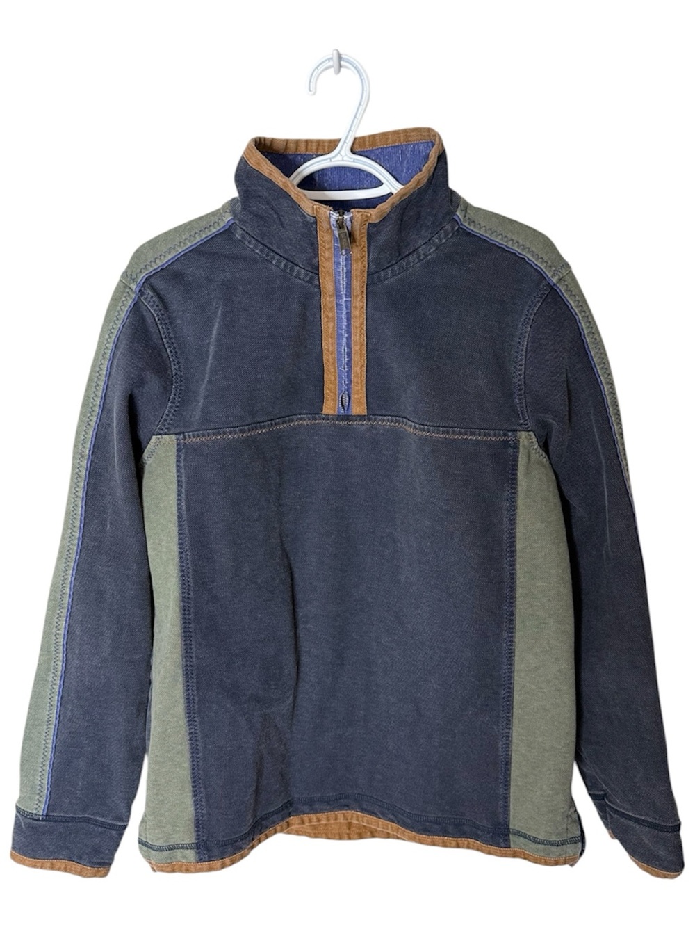 FAT FACE Men’s Airlie Long Sleeve Pullover 1/4 Zip Sustainable Eco Medium